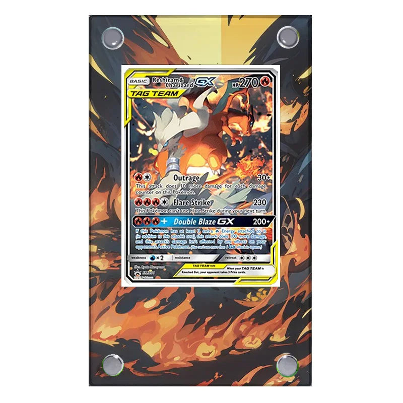 Reshiram & Charizard SM201 Extended Art Display