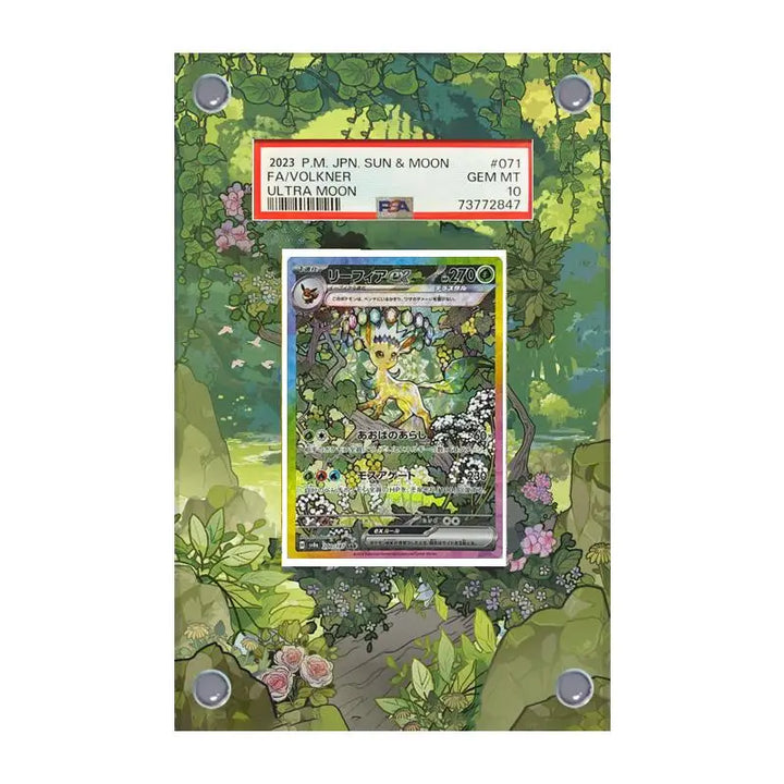 Leafeon EX 144/131 PSA Graded Extended Art Display